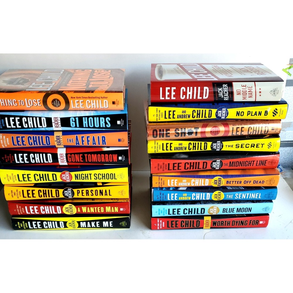 Lot of 17 Lee Child Jack Reacher Series HC & DJ All 1st Editions 1st Printing VG